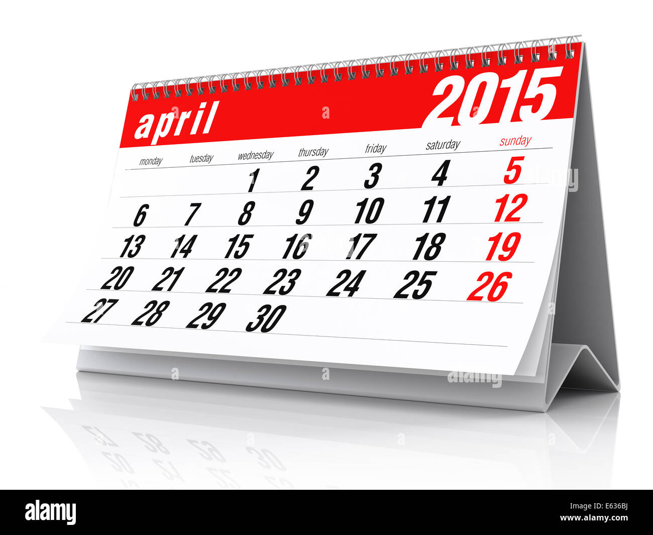 April 15 Calendar Stock Photo Alamy