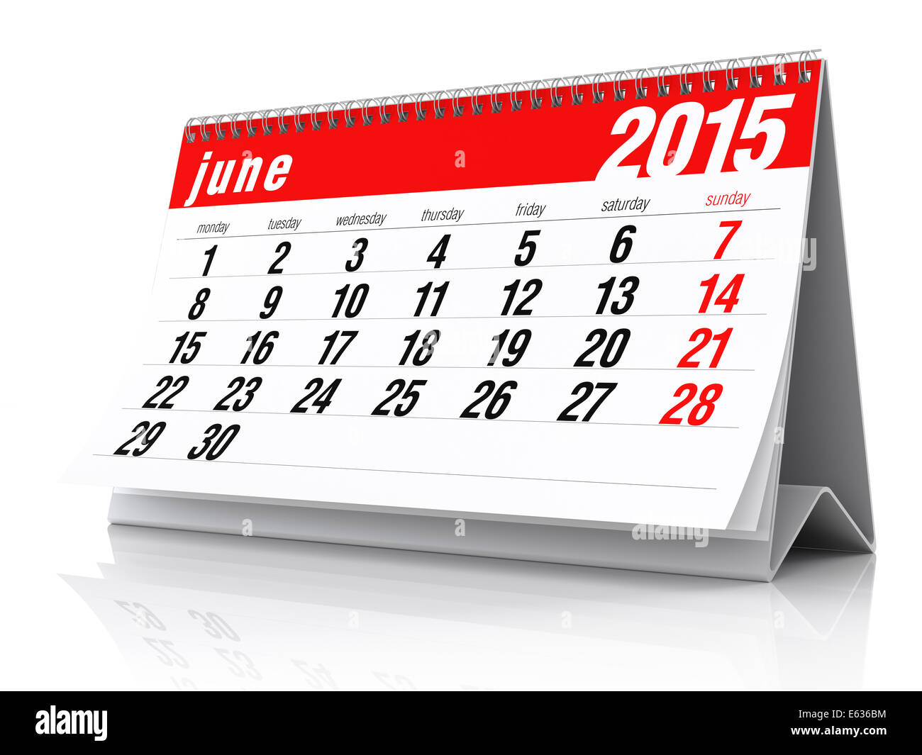 June calendar and desk hi-res stock photography and images - Alamy