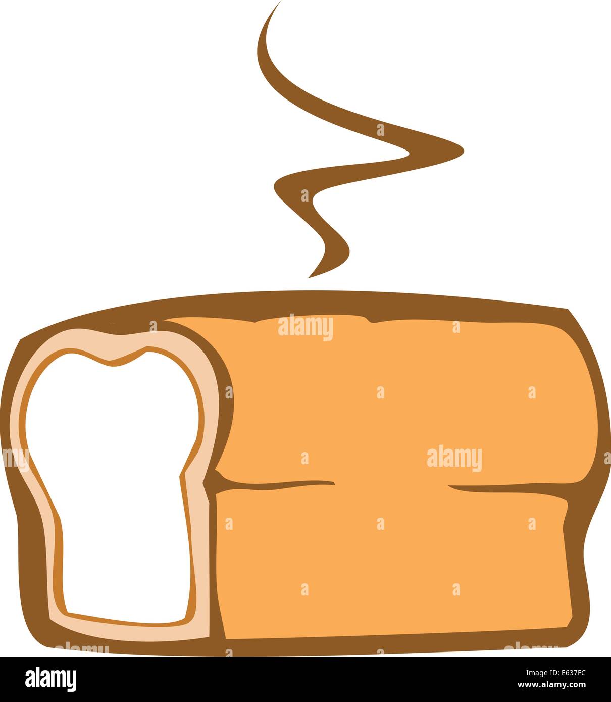 A simple loaf of Fresh Baked Bread Stock Vector Image & Art Alamy