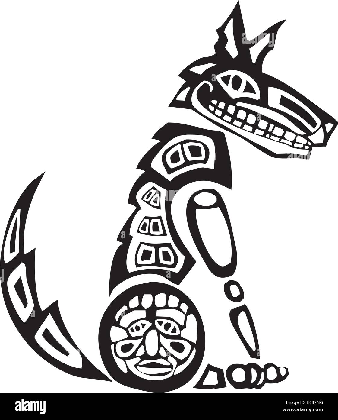 native american coyote symbol