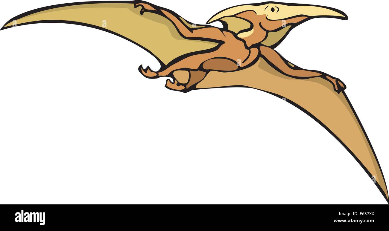 Pterosaur size comparison, artwork - Stock Image - C008/3853