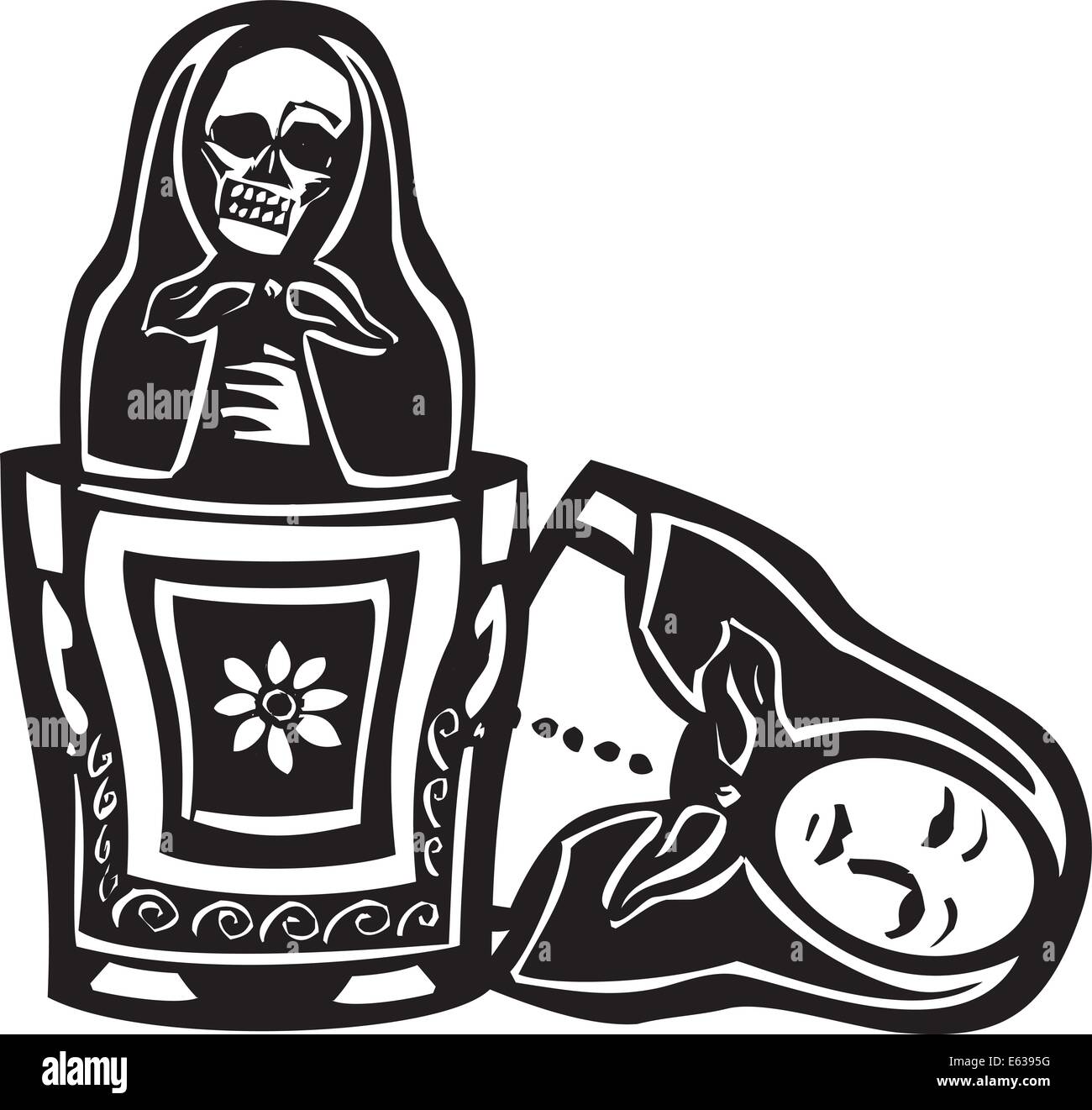 skeleton nesting dolls