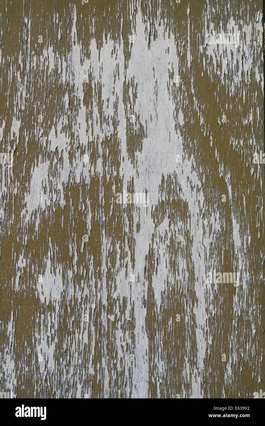 Paint peeling on garage door Stock Photo Alamy