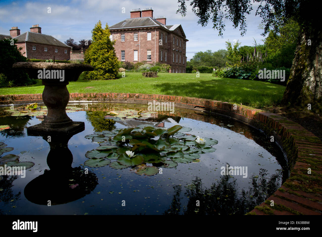 Looking at the south aspect of Paxton House in the Scottish Borders Stock Photo Alamy