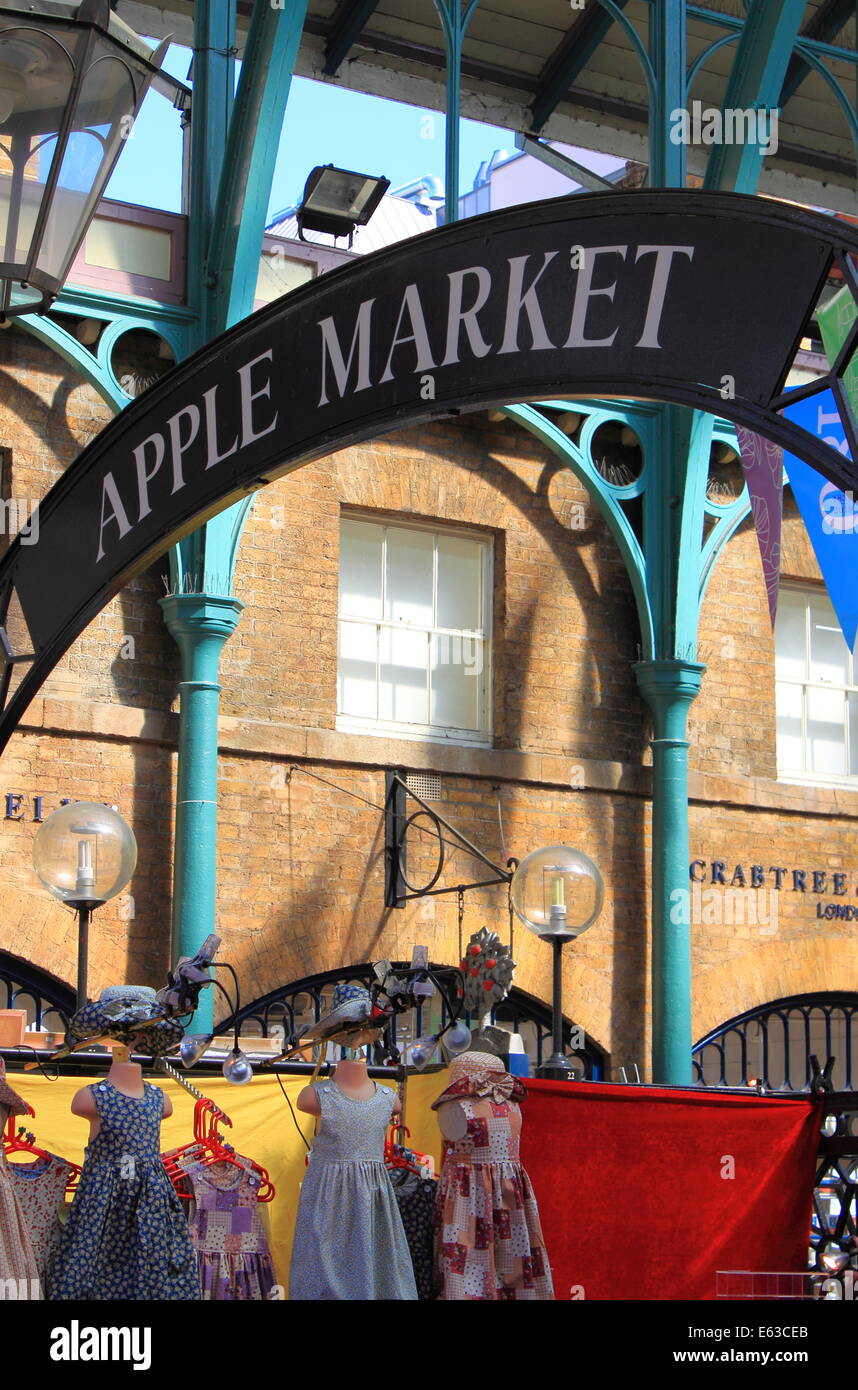 LONDON - MAY 23: Apple market insignia on May 23, 2010 in London Stock Photo