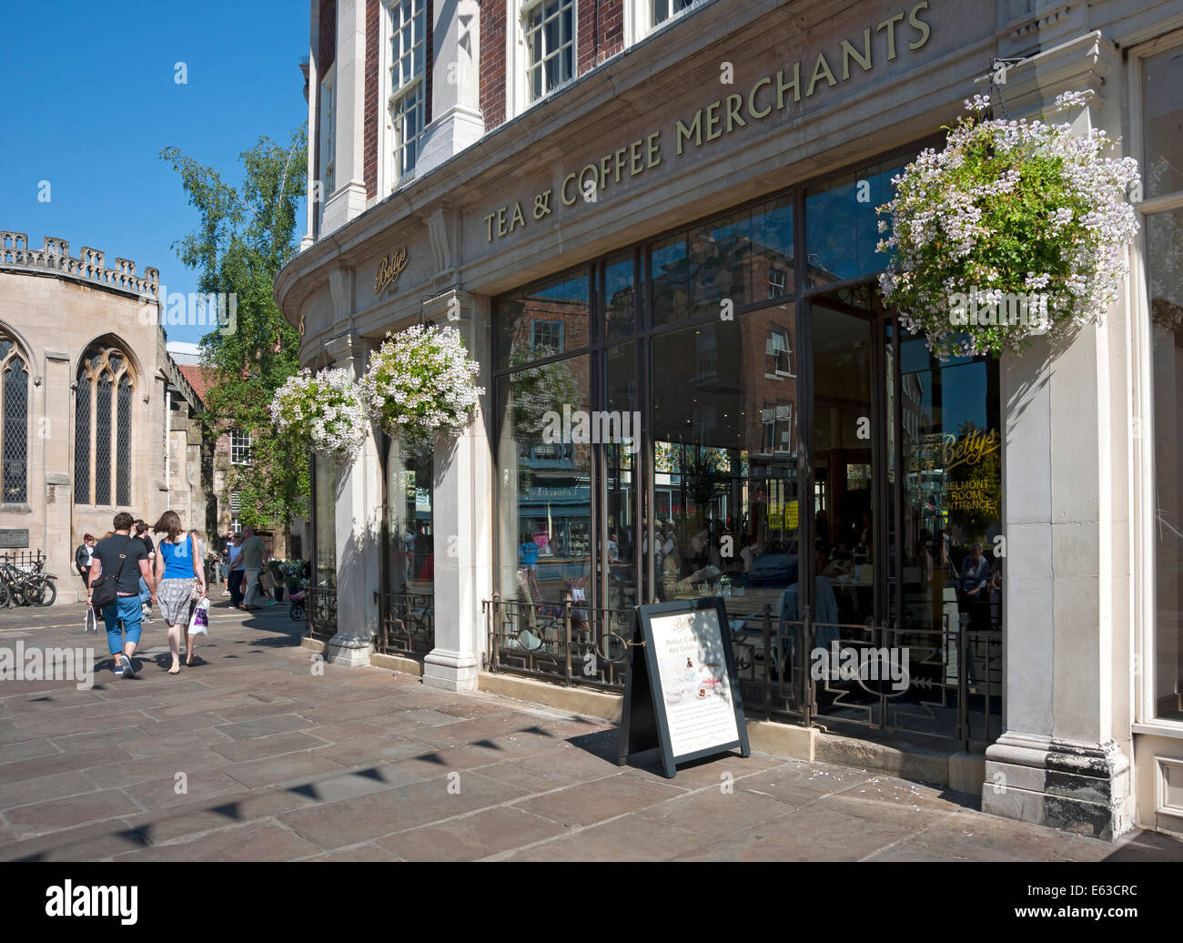 Bettys cafe and tea rooms in summer York North Yorkshire England UK United Kingdom GB Great Britain Stock Photo