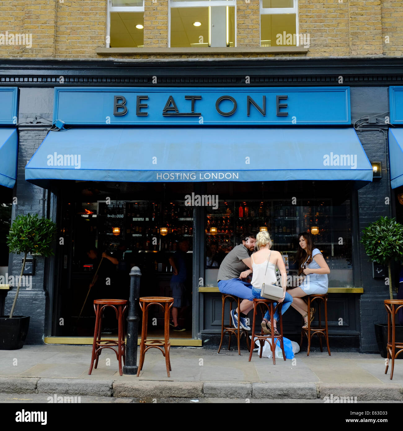 BE AT ONE bar in Shoreditch, London Stock Photo Alamy