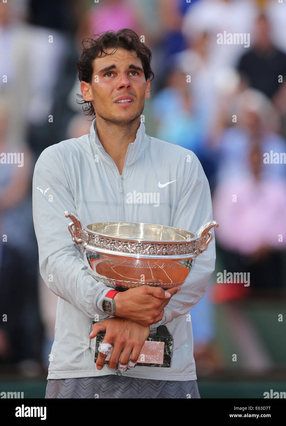 Rafael nadal spain holds trophy hi-res stock photography and images - Alamy