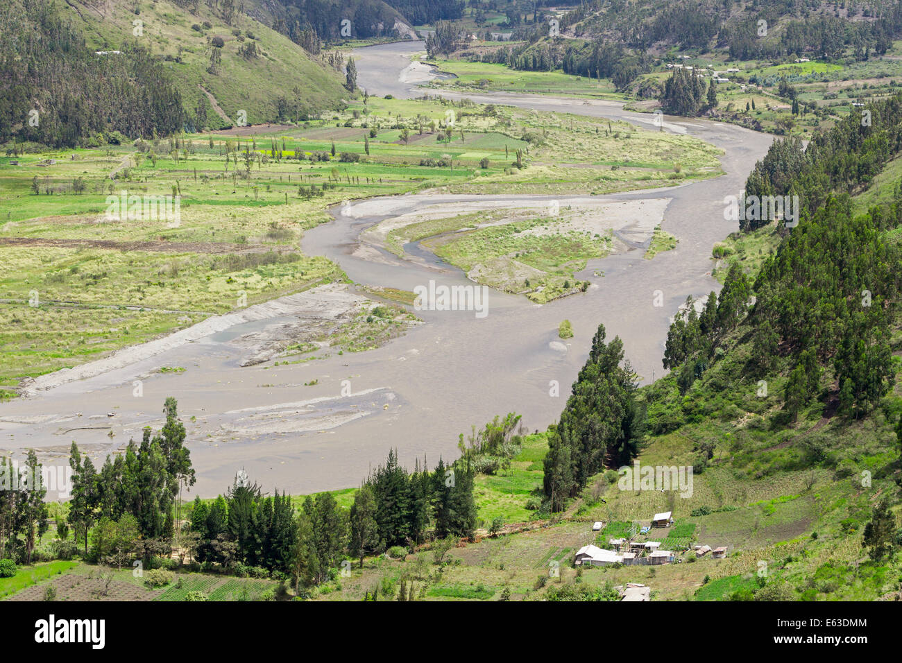 Chambo River Valley Tungurahua Province Ecuador Stock Photo