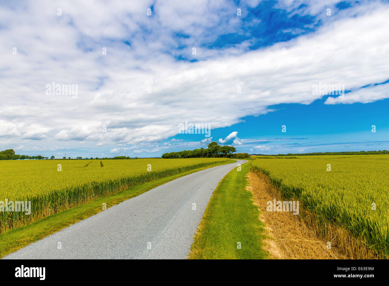 English Country Road Stock Photo Alamy
