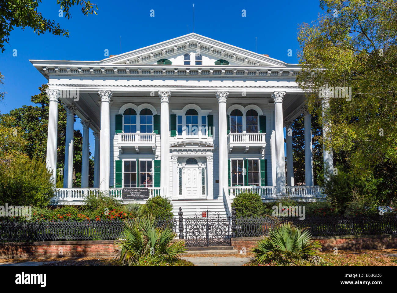 Bellamy Mansion on Market Street in historic downtown Wilmington, North ...