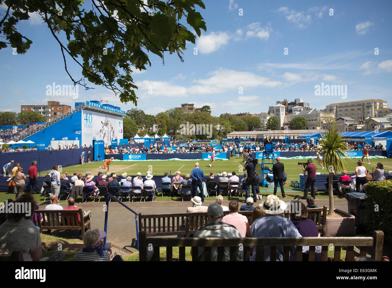 Aegon International Tennis Championships, Devonshire Park, in Eastbourne, East Sussex, England, UK Stock Photo