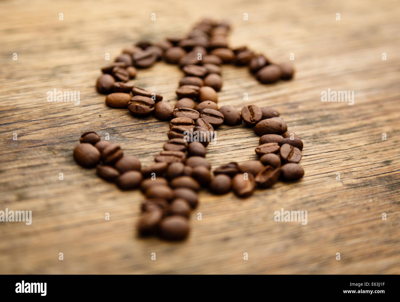 Coffee dollar sign created from coffee beans Stock Photo Alamy