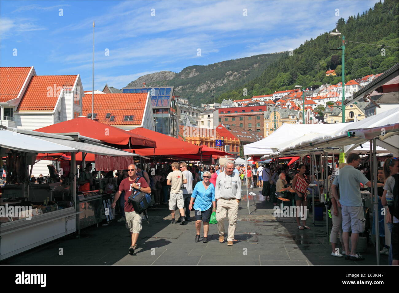 (Fish Market), Bergen, Bergenshalvøyen, Midhordland, Hordaland