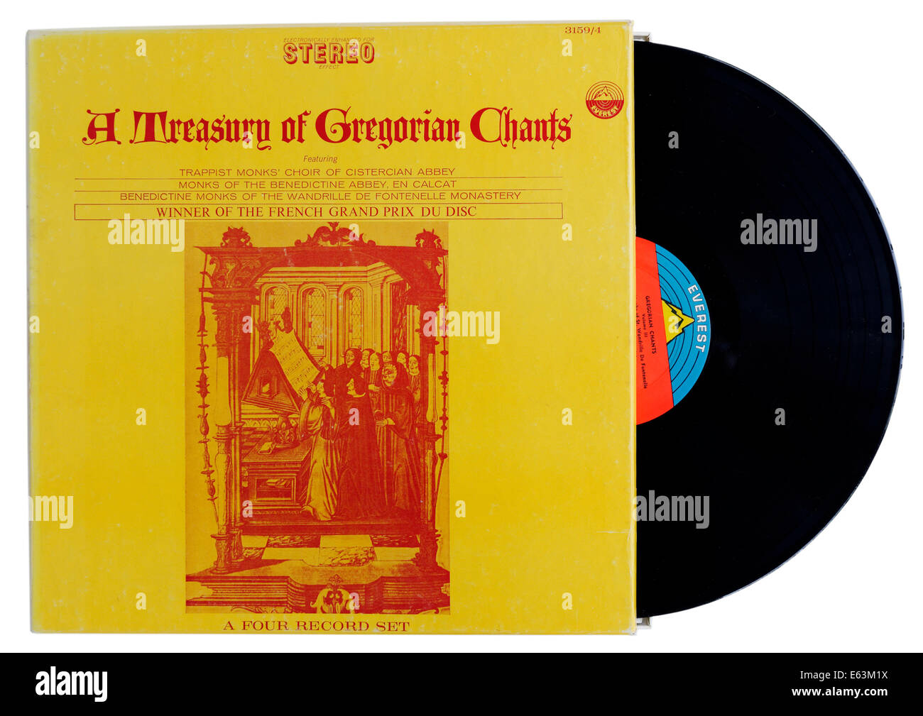 Gregorian Chant album Stock Photo