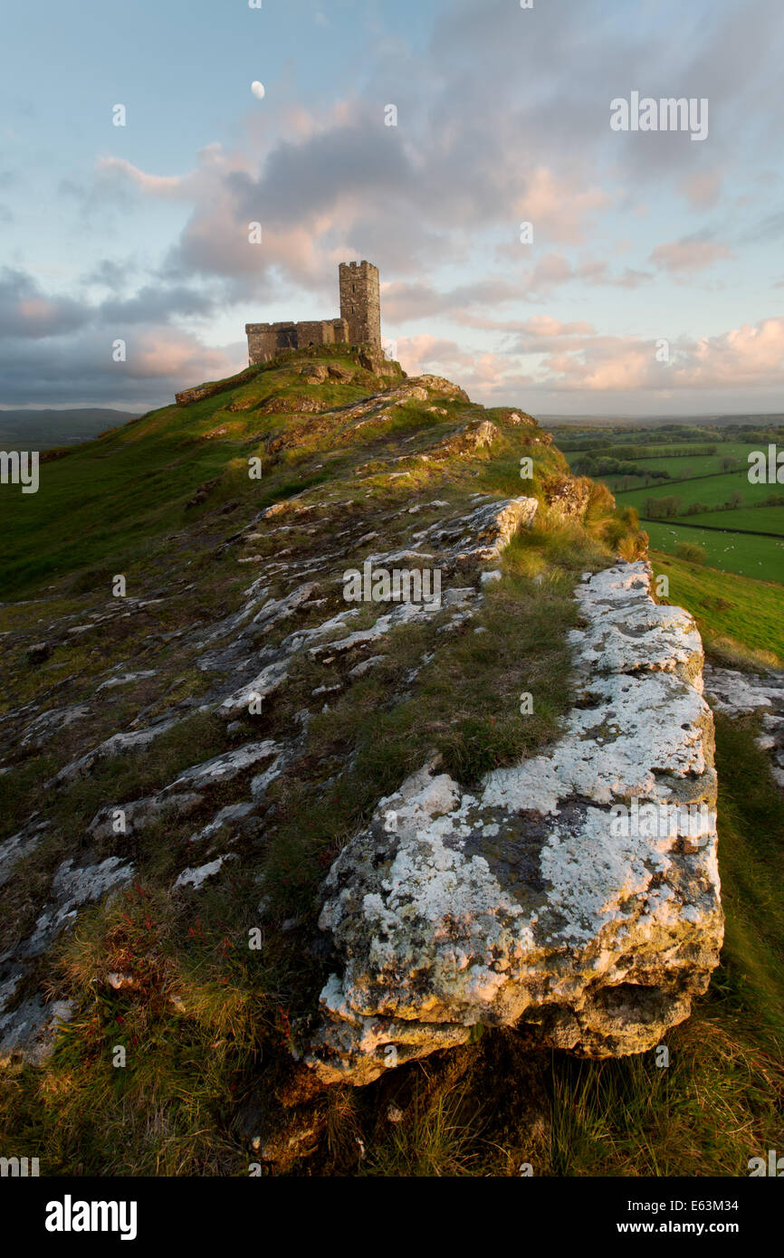 St michael de rupe brentor hi-res stock photography and images - Alamy