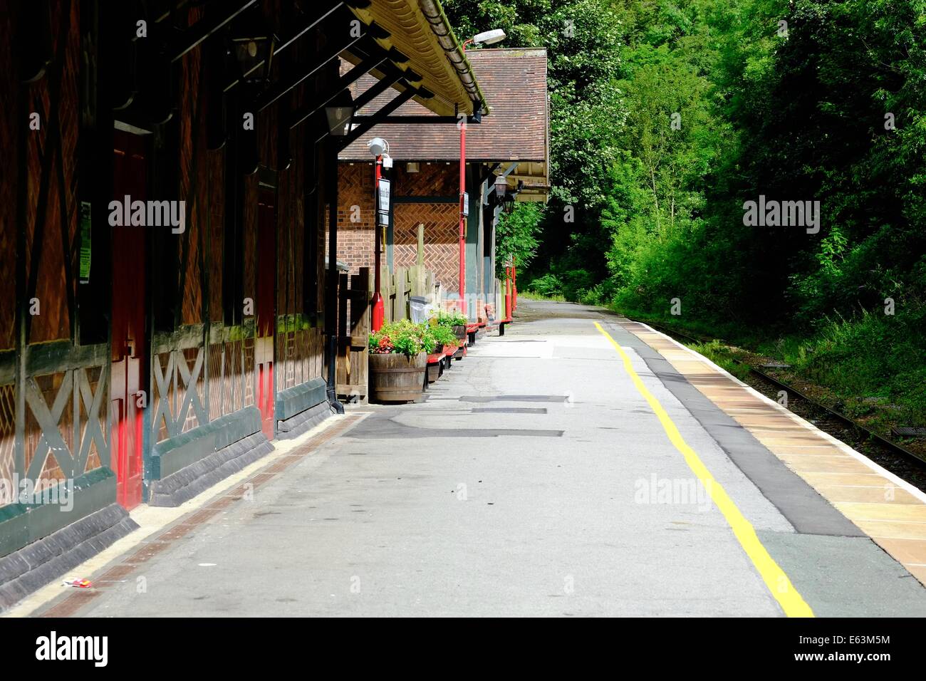 matlock bath railway station derbyshire peak district england uk Stock