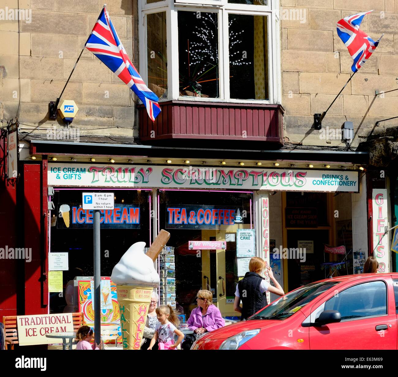Truly scrumptious ice cream tea and coffee shop Matlock bath Derbyshire