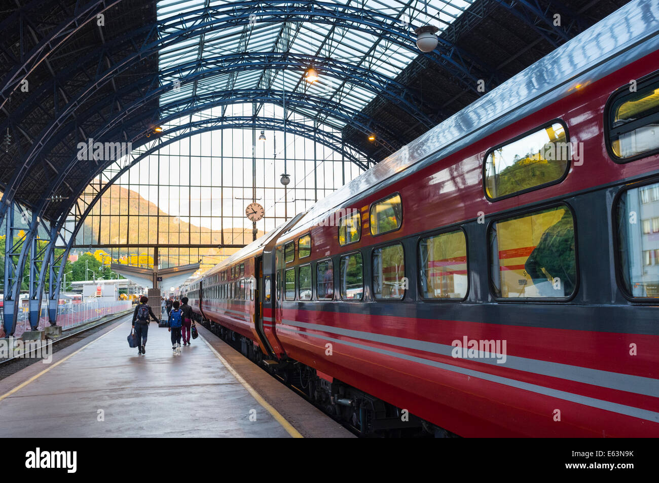 Bergen Train Station, Norway Stock Photo Alamy