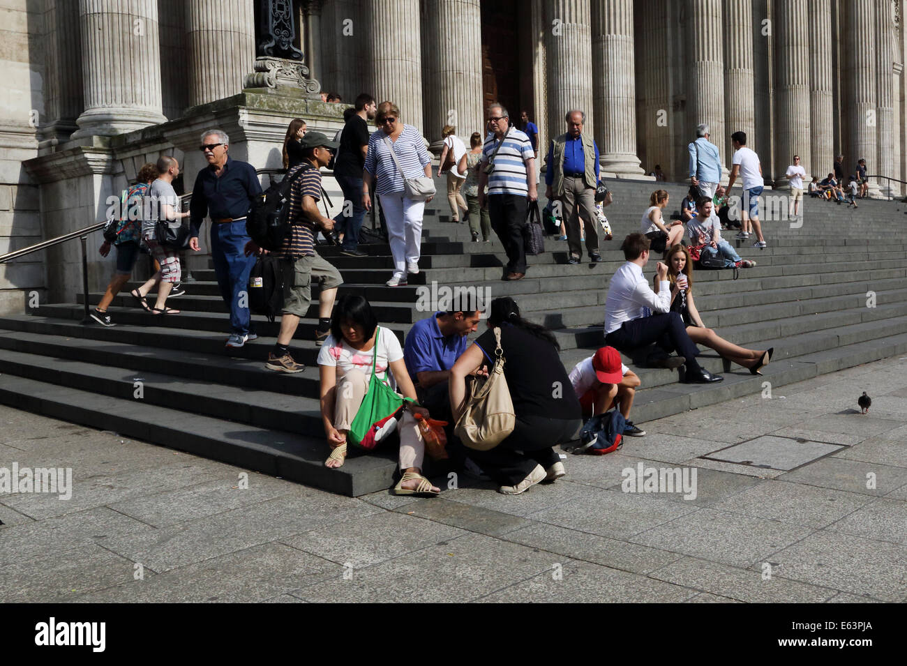 Stairs in front of St Paul's Cathedral, London, UK Photo pixstory