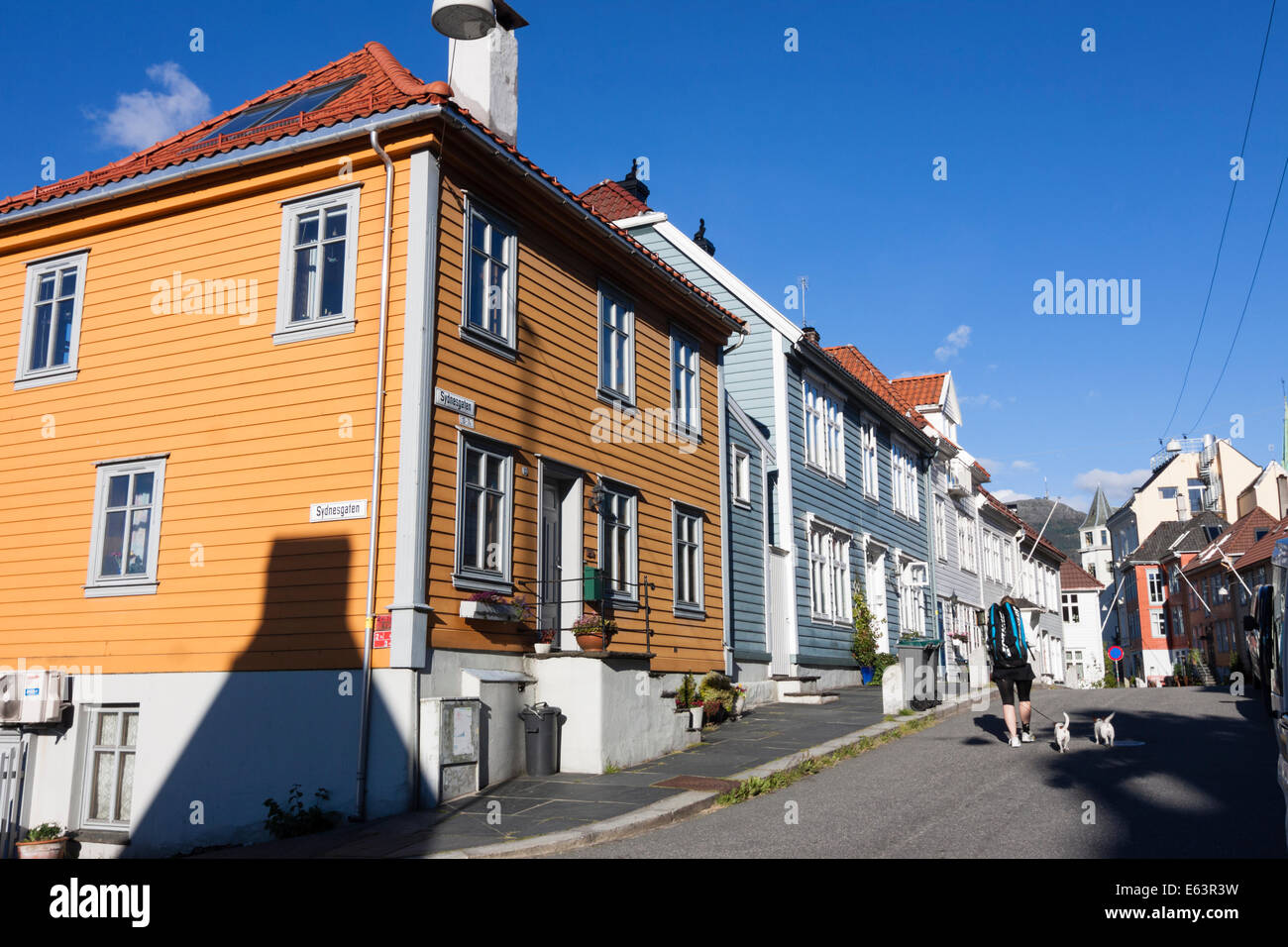Street Houses Bergen Norway High Resolution Stock Photography and