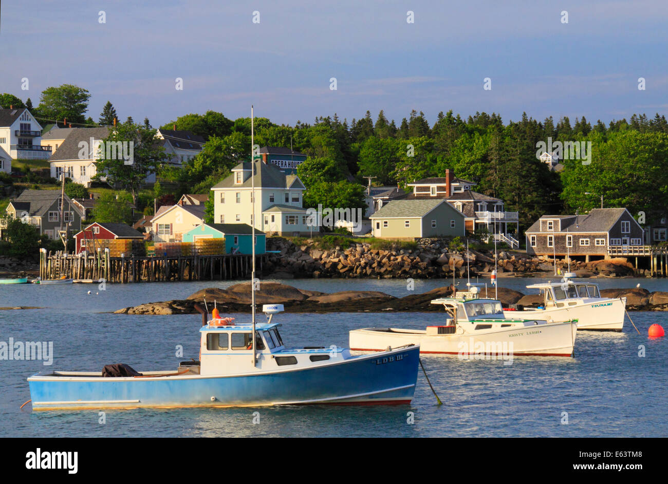 Stonington Harbor, Maine, USA Stock Photo Alamy