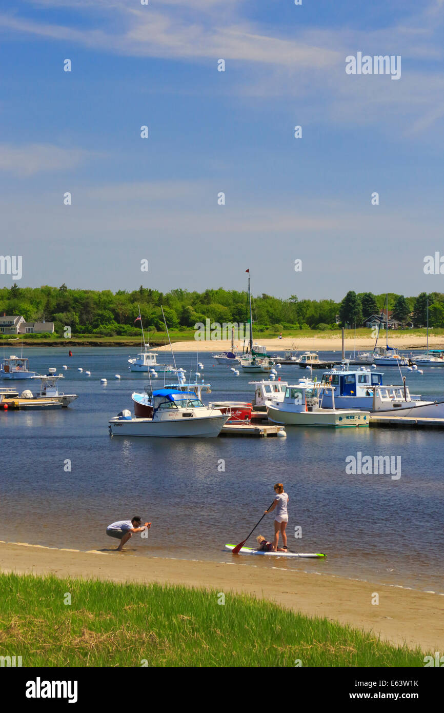 Wells Harbor, Maine, USA Stock Photo Alamy