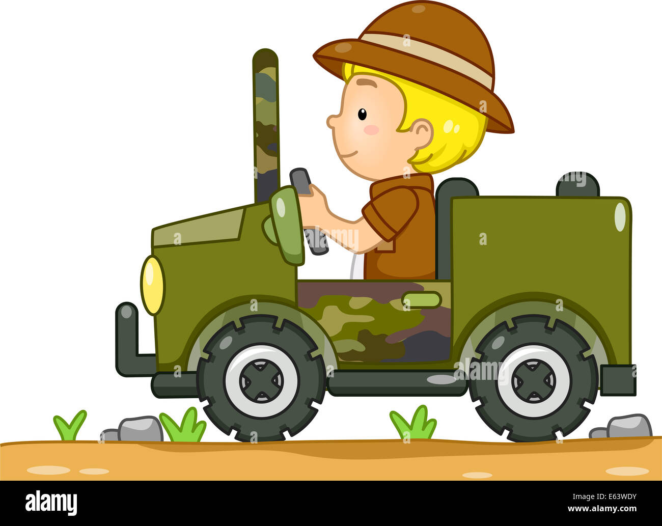 Camouflage Jeep Stock Photo 