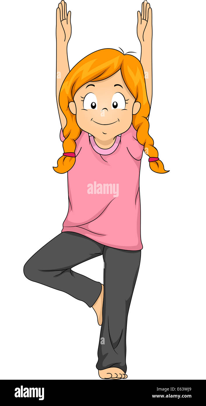 Child Yoga Tree Pose Stock Illustrations – 178 Child Yoga Tree Pose Stock  Illustrations, Vectors & Clipart - Dreamstime