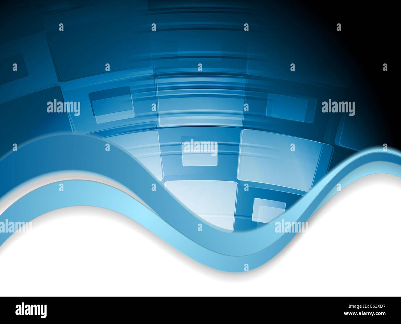 Abstract wavy tech background. Vector design Stock Photo - Alamy