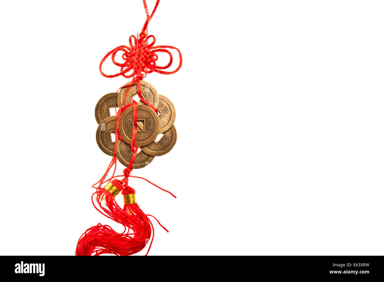 Chinese Feng Shui Coins for Wealth and Success Stock Photo - Alamy