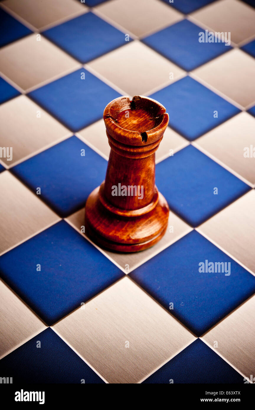 Compass Chess Piece On Cube Wood Stock Photo 2291826529