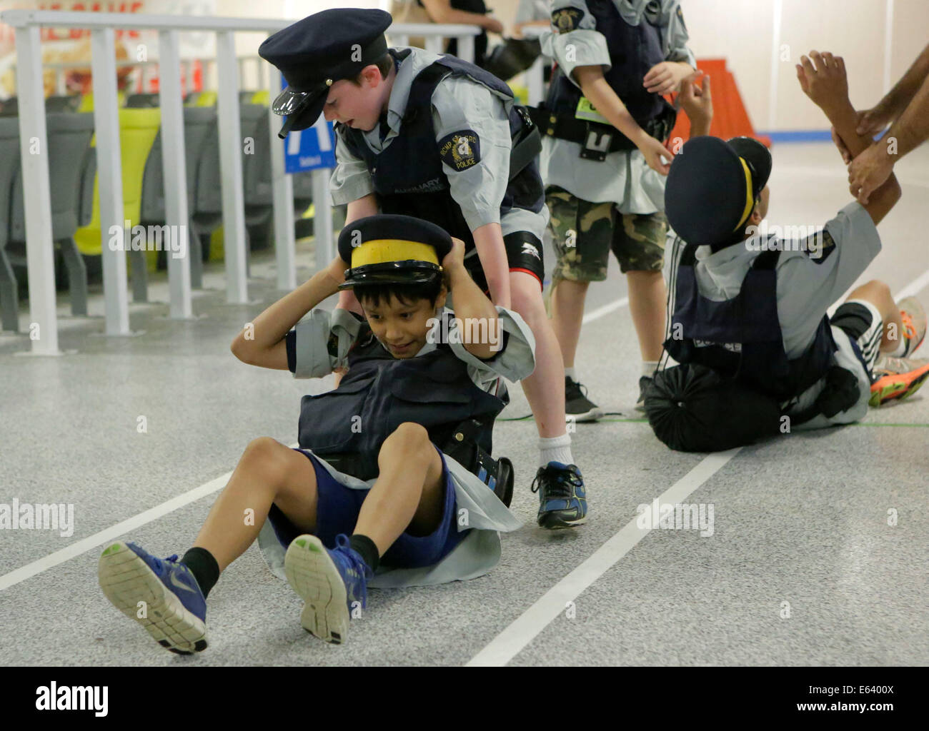 Royal canadian mounted police academy hires stock photography and
