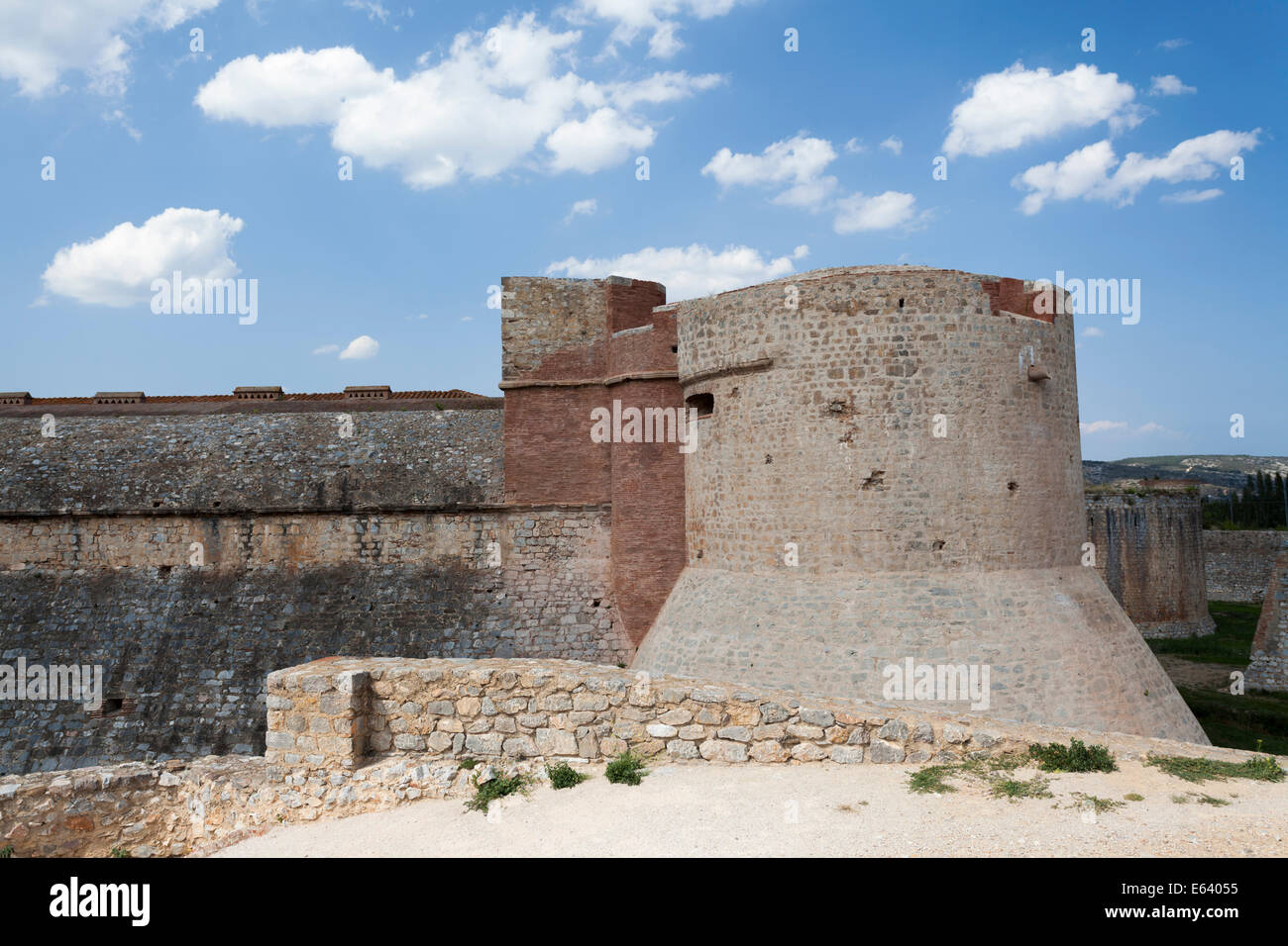 Salses-le-chateau,Languedoc-Roussillon,France.Fort de Salses. Stock Photo