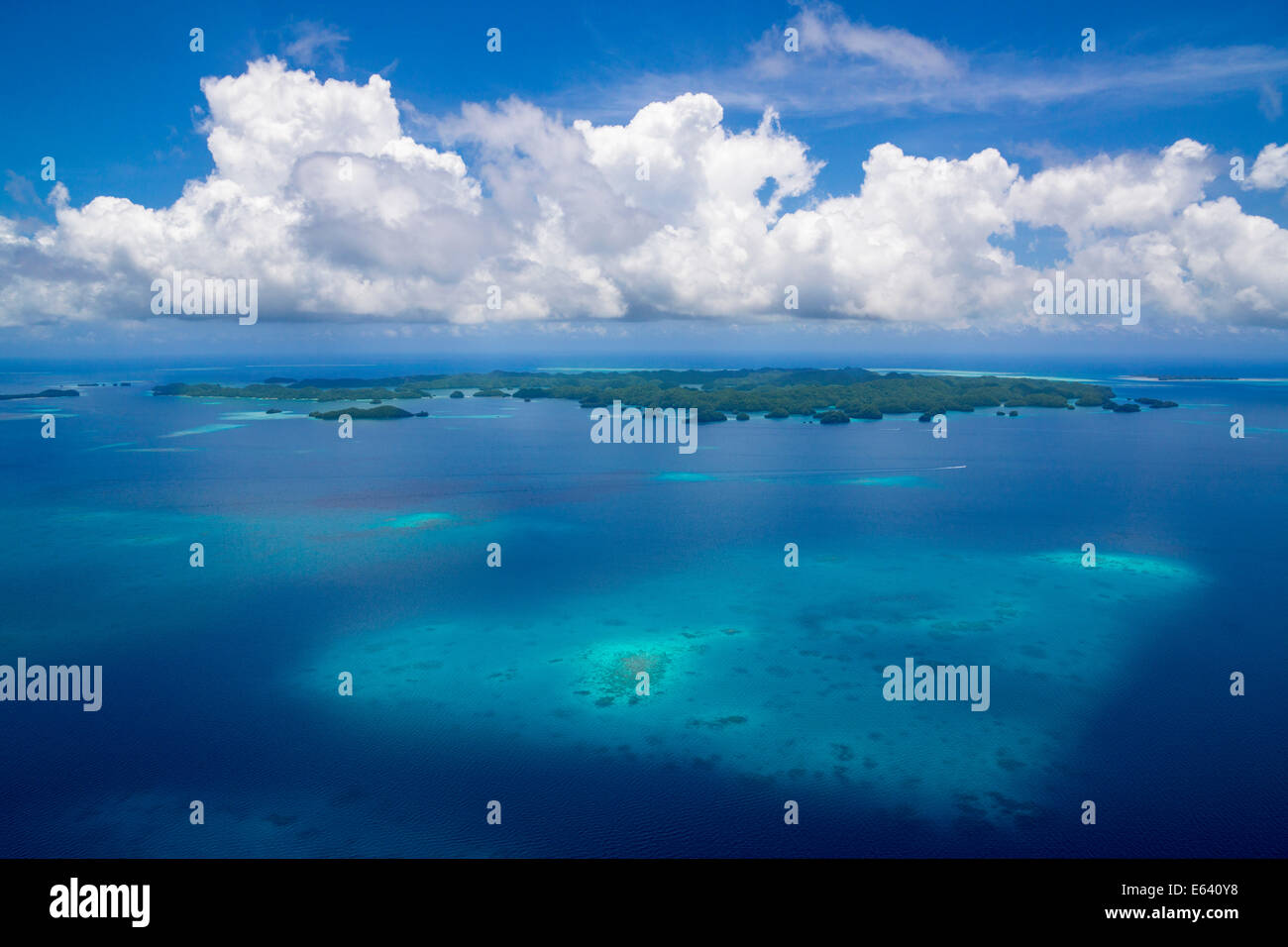 Coral reefs, island paradise, Palau, Micronesia Stock Photo