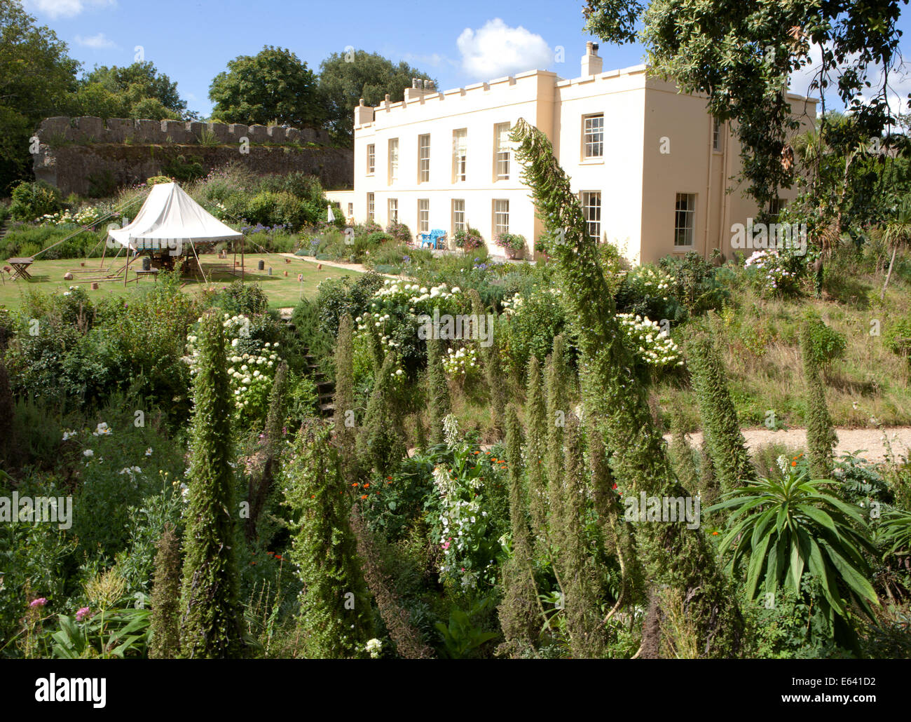 The House And Fine Gardens In The Grounds Of Trematon Castle Nr