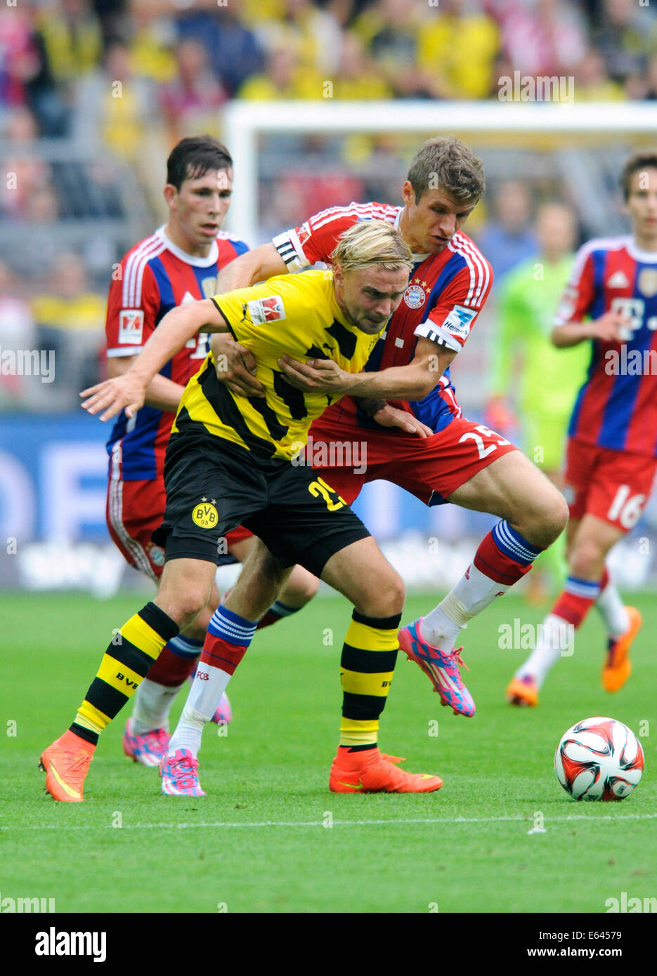 Dortmund, Germany. 13th Aug, 2014. Football, Germany, Supercup, Signal Iduna Park Dortmund: Bor