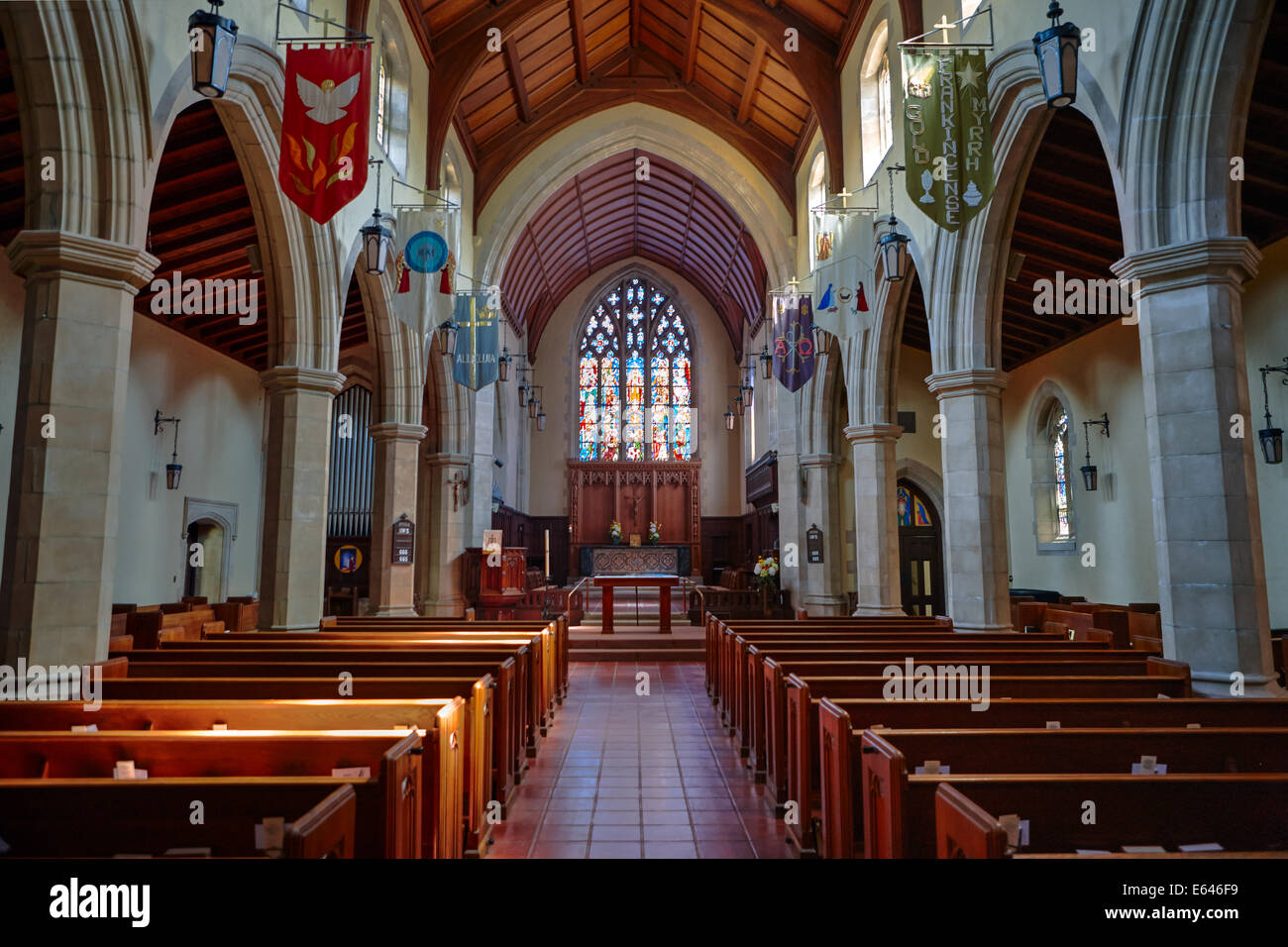 Trinity Episcopal Church. Santa Barbara, California, Usa Stock Photo 