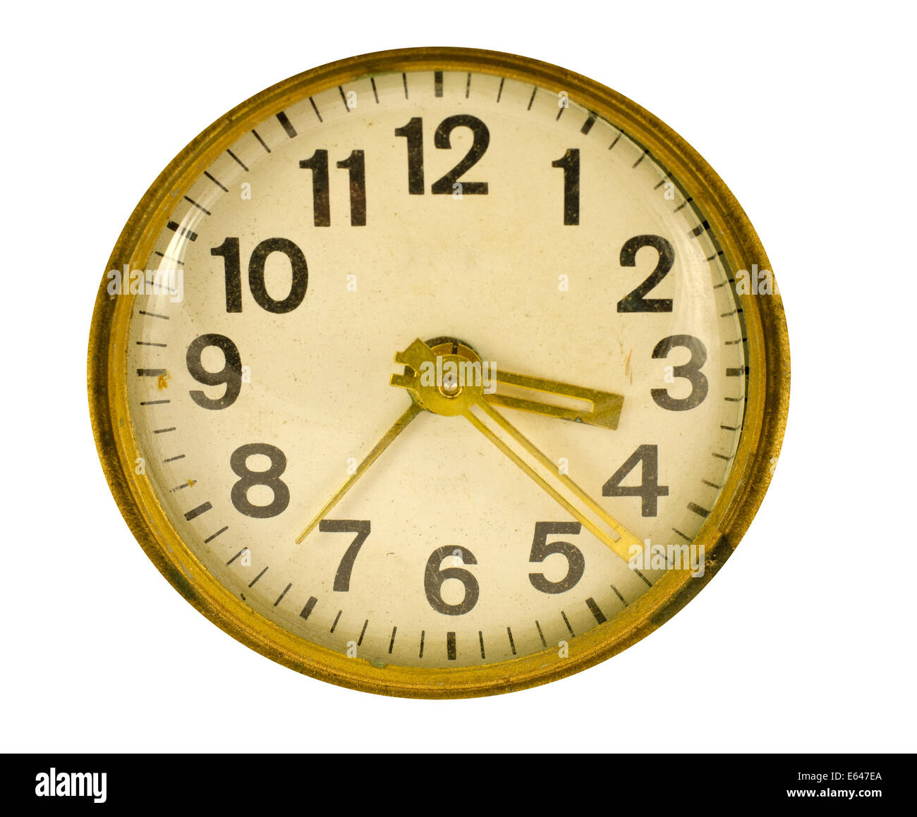 ancient antique clock face isolated on white background Stock Photo - Alamy