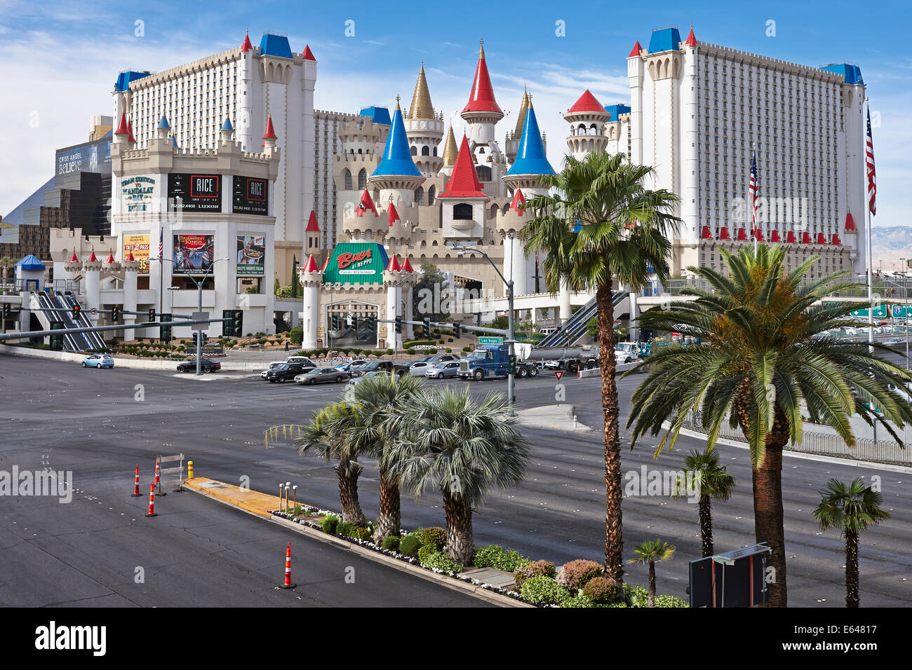 Excalibur Hotel & Casino. Las Vegas, Nevada, USA. Stock Photo