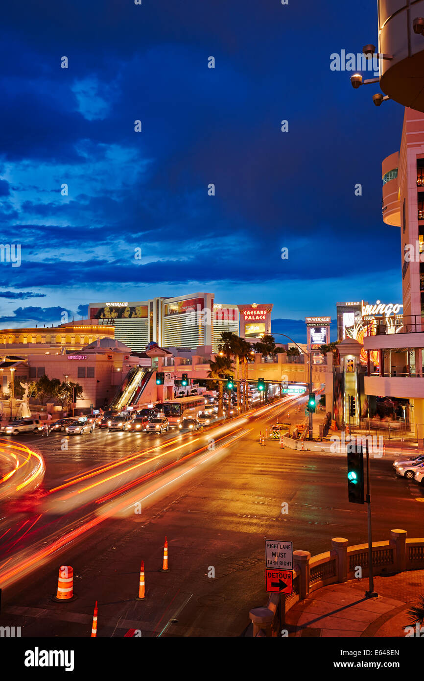Las Vegas Boulevard. Las Vegas, Nevada, USA. Stock Photo