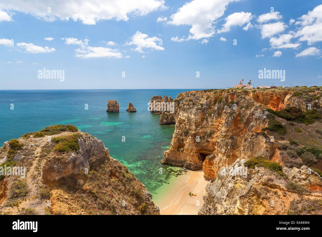 Ponta da Piedade near Lagos, Algarve, Portugal Stock Photo