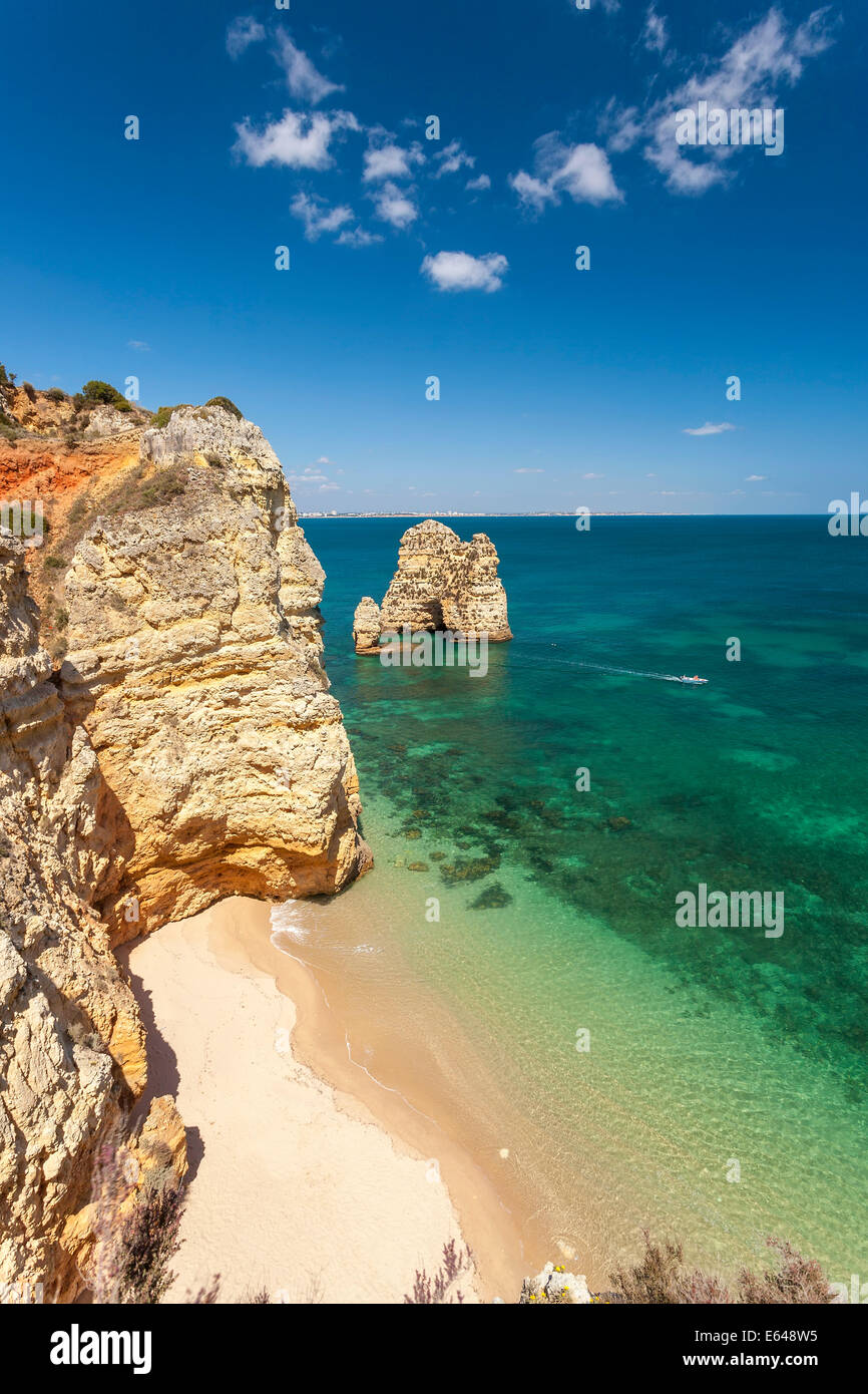 Ponta da Piedade near Lagos, Algarve, Portugal Stock Photo