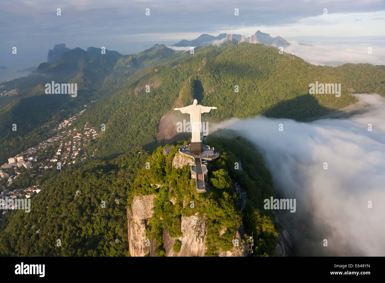 The giant Art Deco statue Jesus known as Cristo Redentor (Christ