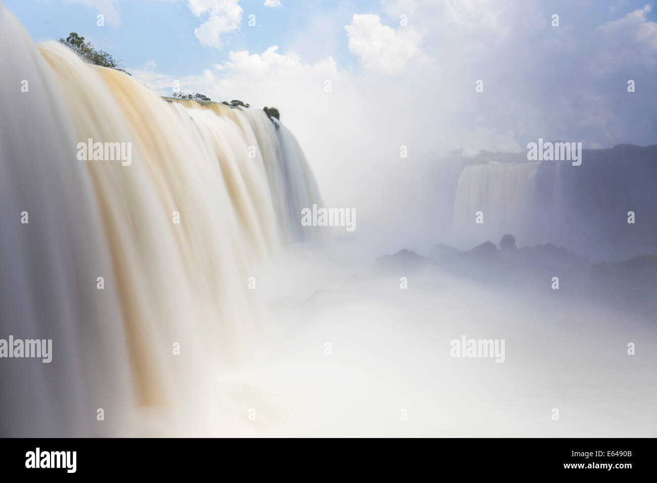 Iguacu (Iguazu) Falls, Cataratta Foz do Iguacu, Parana, Iguazu National Park, Brazil Stock Photo