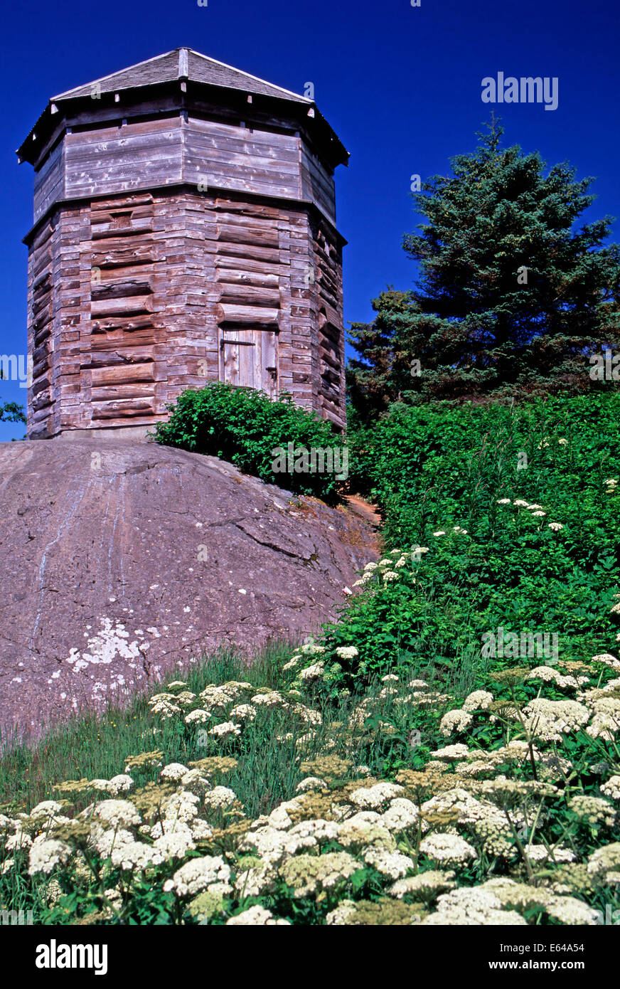Russian Block House,Sitka,Alaska Stock Photo Alamy