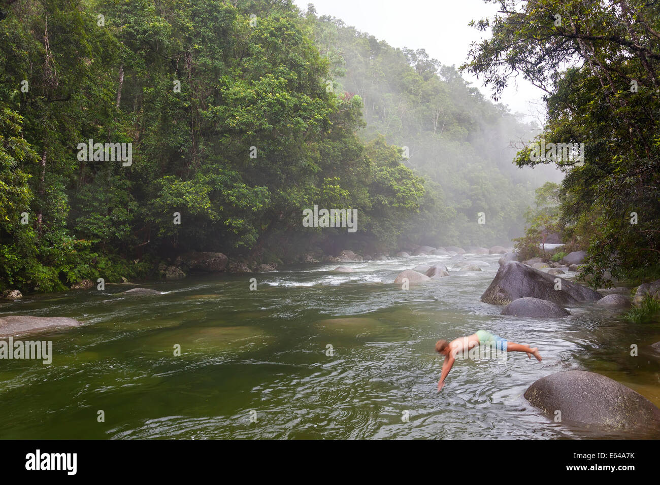 Mossman River Mossman Gorge Daintree National Park North Queensland Australia Stock Photo