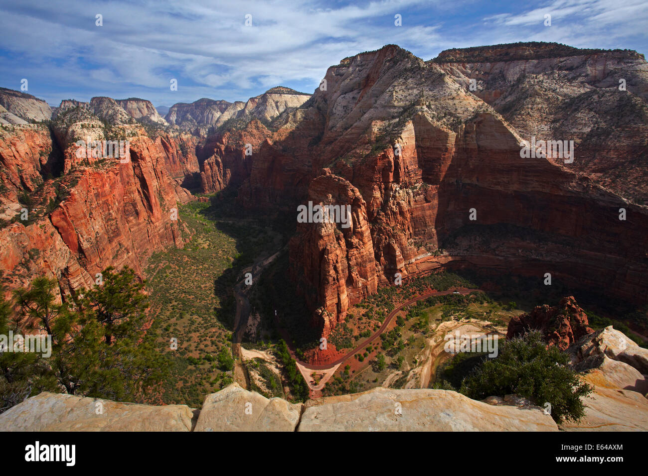 Observation Point, Zion Canyon, Virgin River and Zion Canyon Scenic