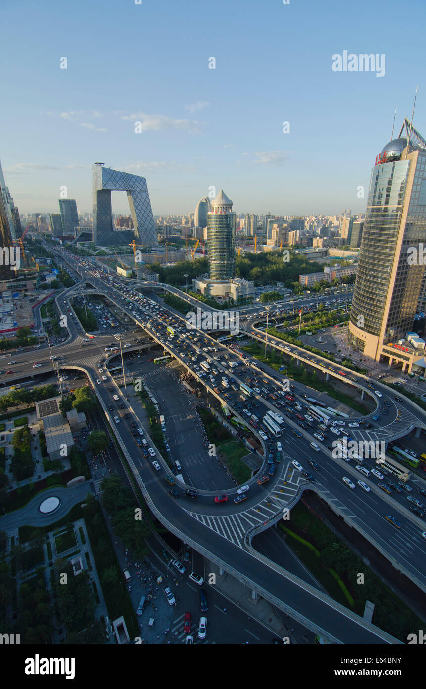 Aerial view chinese commuter hi-res stock photography and images - Alamy