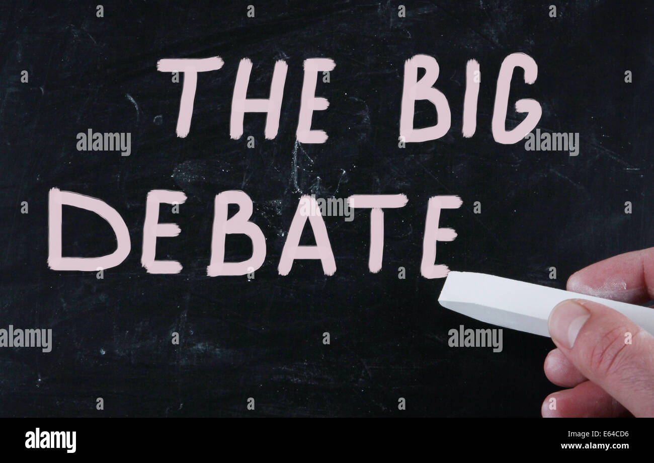 the big debate Stock Photo Alamy